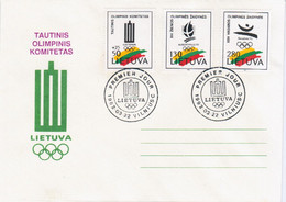 Lithuania 1992 FDC National Olympic Committee - Litauen