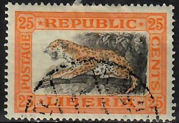 1920 Leopard Sc 188 / SG 407 / YT 173 / Mi 196 Used / Oblitéré / Gestempelt [mu] - Liberia