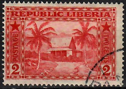 1914 Liberian House Sc 134 / SG 288 / YT 114 / Mi 126 Used / Oblitéré / Gestempelt [mu] - Liberia