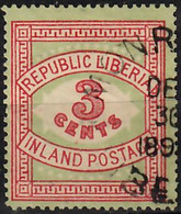1897 Definitive Number "Inland Postage" Sc 64 / SG 156 / YT 50 / Mi 54 II Used / Oblitéré / Gestempelt [mu] - Liberia