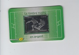 Le Rugby Adhésif N° 597 Gravure à Chaud Argent Et Gaufrage ** - Unused Stamps