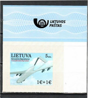 Lithuania 2022 . My Stamps . War In Ukraine Gun Drone Crowdfunded Bayraktar. Logo Corner.1v. - Litauen