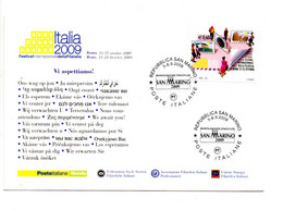 5-6-2009 Festival Della Filatelia- Italia-San Marino - 2001-10: Marcophilia