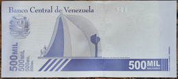 Billet 500000 Bolivares VENEZUELA - 2020 - Mousoleo Del Libertador Simon Bolivar - Venezuela