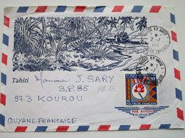 Enveloppe Timbrée à Destination De KOUROU - Y & T PA45 - Brieven En Documenten