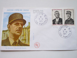 Enveloppe Premier Jour - Le Général Charles De Gaulle - Y & T N°89 Et 90 - Covers & Documents