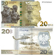 Poland 20 Złoty 2022 P-196 "Defense Of The Polish Eastern Border" In Folder UNC - Pologne