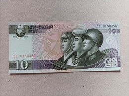 Billete De Corea Del Norte De 10 Won, Año 2002, Uncirculated - Korea, North