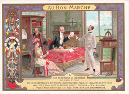Chromo Au Bon Marché - Les Cinq Sous De Lavarède 6 - Maison A Boucicaut - Exposition Universelle 1900 - Au Bon Marché
