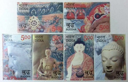 INDIA 2007 Buddha COMPLETE SET MNH - Nuevos