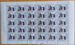 COB 2071/76 Feuille(s) Complète(s) NMH Année 1982. Belgica 82. 1ère Exposition Mondiale D'Histoire Postale Etc - Full Sheets