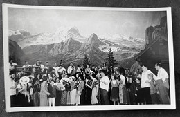 Schwanden GL Sängerfest 1934/ Gruppenbild Vor Kulisse - GL Glarus