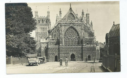 Devon Postcard Exeter Cathedral West Front .animated Vl Unused Rp - Exeter