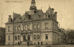 Delcampe - I1608 - CREIL - D60 - Lot De 2 Cartes Postales - L'Hôtel De Ville - Creil