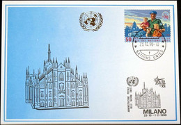 UNO GENF 1998 Mi-Nr. 296 Blaue Karte - Blue Card - Storia Postale