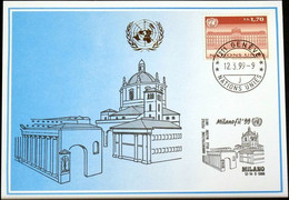 UNO GENF 1999 Mi-Nr. 297 Blaue Karte - Blue Card - Brieven En Documenten