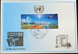 UNO GENF 1999 Mi-Nr. 300 Blaue Karte - Blue Card - Cartas & Documentos