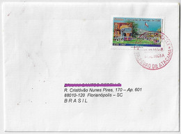 Chile 2005 Cover From San Pedro De Atacama To Florianópolis Brazil Stamp University Of Santiago State Technical - Chile