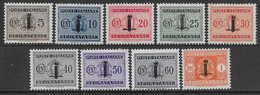 Italia Italy 1944 RSI Segnatasse Fascio Soprastampato 9val Sa N.S60-S68 Nuovi MH * - Taxe