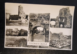 4 CARDS OF UK CASTLES. 2 VERY OLD OF CASTLES IN WALES AND 2 MORE MODERN OF CASTLES IN ENGLAND - History