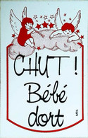 ►   Carte Postale AUTOCOLLANTE -  Chut BEBE Dort - Anges - Angels