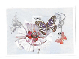 Nevis 1997 Butterflies Butterfly S/S MNH - St.Kitts And Nevis ( 1983-...)