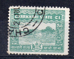 XP3631 - STATI INDIANI , CHARKHARI :  1/2 Anna Usato - Charkhari