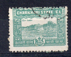 XP3632 - STATI INDIANI , CHARKHARI :  1/2 Anna Usato - Charkhari