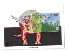 Dominica 1995 Dinosaurs Singapore Stamp Exhibition S/S MNH - Dominica (1978-...)