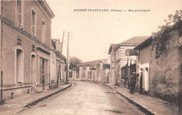 VIENNE  86  SCORBE-CLAIRVAUX - RUE PRINCIPALE - COMMERCE - Scorbe Clairvaux