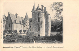 VIENNE  86  VOUNEUIL SUR VIENNE - LE CHATEAUDU FOU, VUE PRISE DE LA TERRASSE, AU SUD - Vouneuil Sur Vienne