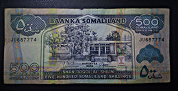 A5 SOMALILAND  BILLETS DU MONDE WORLD BANKNOTES  500 SHILLINGS 2008 - Somalia