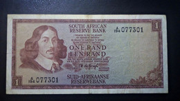 A5 SOUTH AFRICAN  BILLETS DU MONDE WORLD BANKNOTES  1 RAND - South Africa