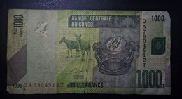 A5 CONGO  BILLETS DU MONDE WORLD BANKNOTES  1000 FRANCS - República Democrática Del Congo & Zaire