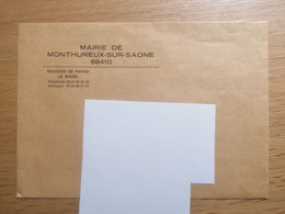 Enveloppe Mairie De Monthureux-sur-Saône (88410) - Monthureux Sur Saone