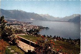 Vevey - Vue Generale Depuis Chardonne (26) * 25. 7. 1972 - Chardonne