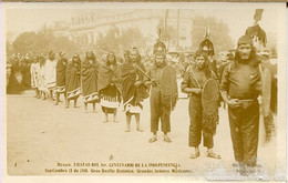 126782 MEXIQUE MEXICO FIESTAS 1° CENTENARIO INDEPENDENCIA SEPTIEMBRE 1910 GRAN DESFILE HISTORICO GRANDES SENORES MEXICAN - Mexico