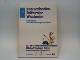 Programm Internationales Reitturnier Wiesbaden 20.-23.05.1988 - Sports