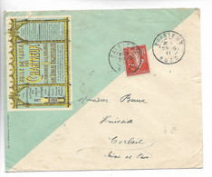 Rare BAISIEUX Nord Perforé C.D. Carlier Et Ducatillon à Willems Sur Belle Enveloppe Huile Des Chartreux 1911    ....G - Lettres & Documents