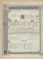 ÉCHO De La TIMBROLOGIE De 1893 - 3 Magazines 15 & 31 Octobre + 15 Novembre 1893 - Voir Scannes - French