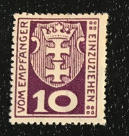 DANTZIG / 1921 / TAXE/ - Portomarken