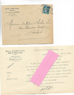 CORBEIL Essonnes Perforé D.u. (René Sargueil Huissier) Sur 25c Semeuse Avec Correspondance 1925  ....G - Brieven En Documenten