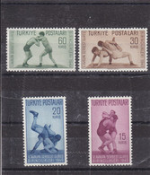 TURKEY - TURQUIE - TÜERKEI - TURQUIA - 1949 - * / MLH - WRESTLING , LUCHA , LUTTE , RINGEN  Mi 1231/4   Yv 1083/6 - Unused Stamps