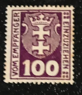 DANTZIG / 1921 / TAXE/ - Portomarken