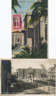 2 Cards Beyrouth Beirut One P. Used Republique Libanaise Stamp Sursock 1932 , Petit Serail RP Stamboul Ferid - Lebanon