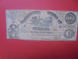 RICHMOND 100$ 1861 Circuler (L.8) - Confederate (1861-1864)