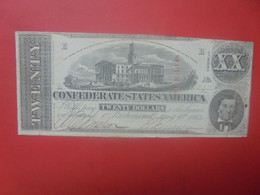 RICHMOND 20$ 1863 Circuler (L.8) - Confederate Currency (1861-1864)