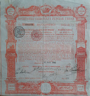 Societatea Creditului Funciar Urban - Serie De 5 % (Bucuresci)  - 10 MAIU 1899 - Banque & Assurance