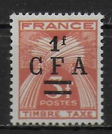 REUNION  T 38  * * - Timbres-taxe