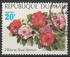 Timbre Oblitéré N° 164(Yvert) Mali 1971 - Fleurs, Hibiscus - Mali (1959-...)